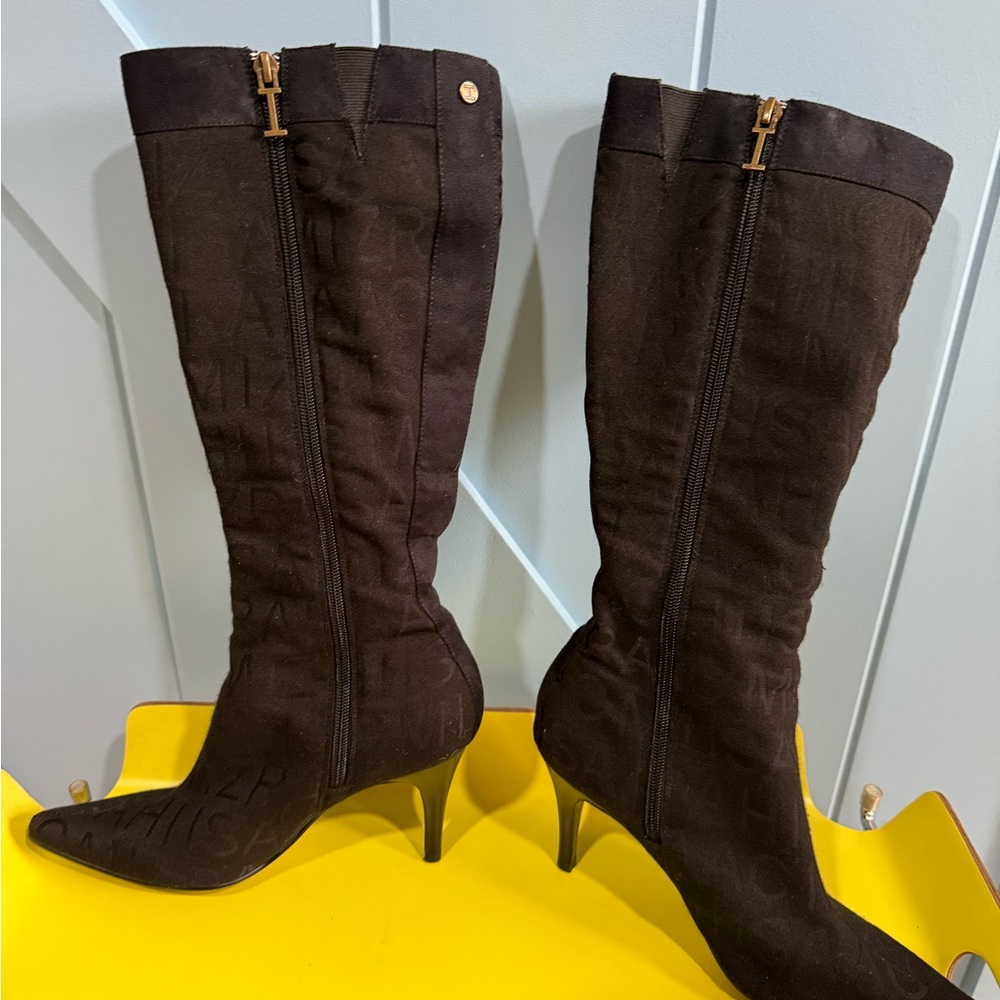 isaac mizrahi • Live! Suede Slouch Heel Boots - Picture 2 of 5